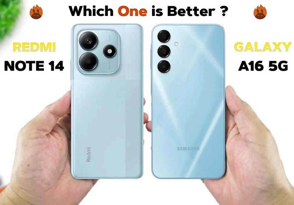 Samsung Galaxy A16 vs Redmi Note 14 smartphone comparison
